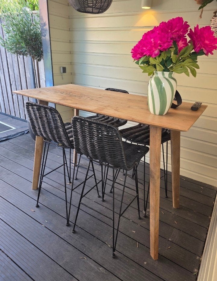 Hoge stoelen, Huis en Inrichting, Ophalen, Metaal, 60 tot 90 cm, Zo goed als nieuw