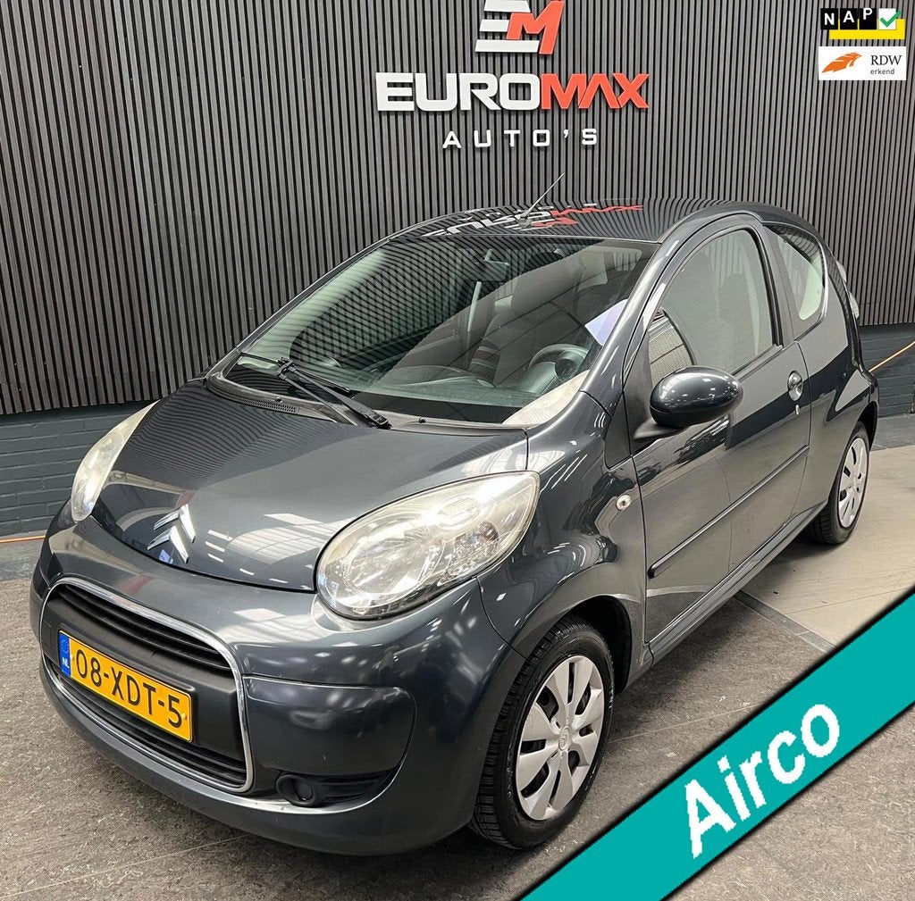 Citroen C1 1.0-12V Ambiance NAP - Automaat - Airco, Euro 5, Stof, Gebruikt, 4 stoelen