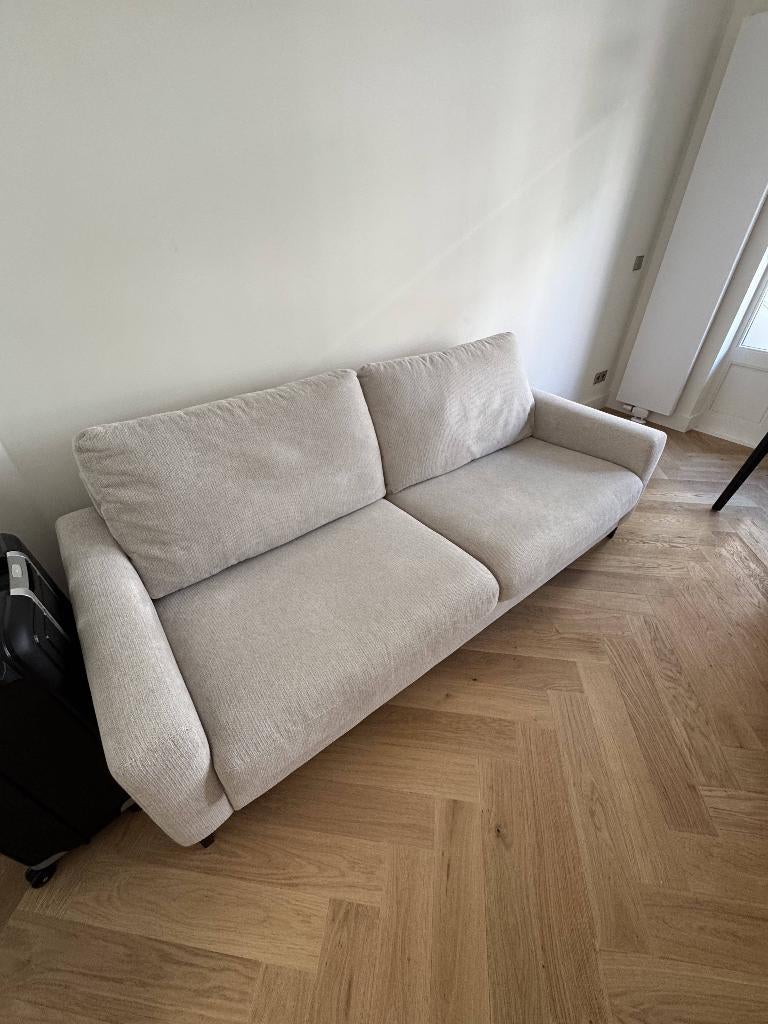 Stylish & Cozy 3-Seater Sofa in Elegant Beige, Huis en Inrichting, Ophalen, Stylish & Cozy 3-Seater Sofa in Elegant Beige, Driepersoons