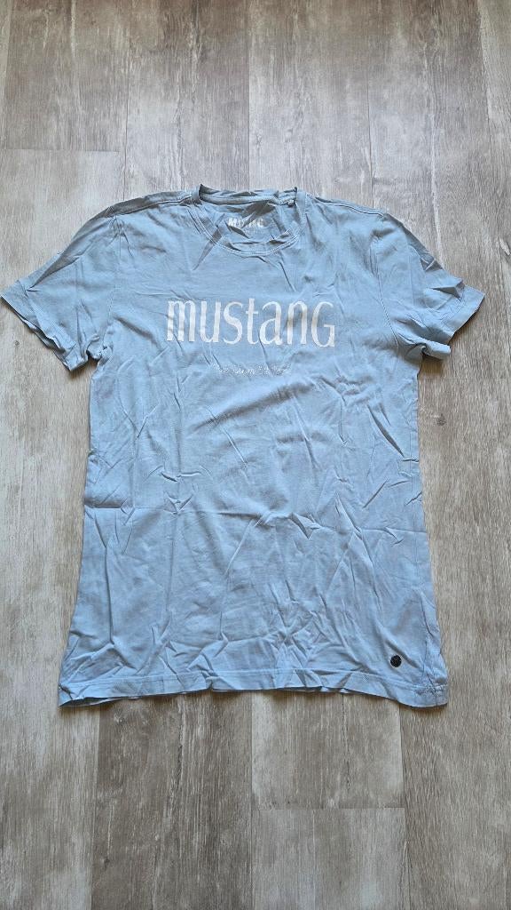 mustang t-shirt M, Ophalen of Verzenden, Maat 48/50 (M), Blauw, Mustang