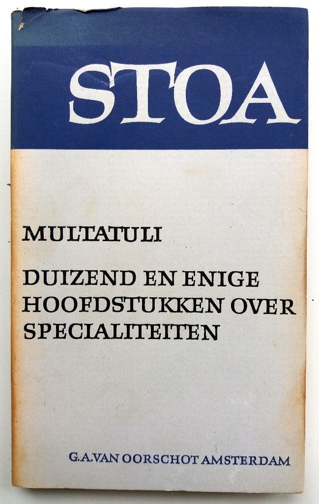Multatuli - Duizend en enige hoofdstukken over specialiteite, Ophalen of Verzenden