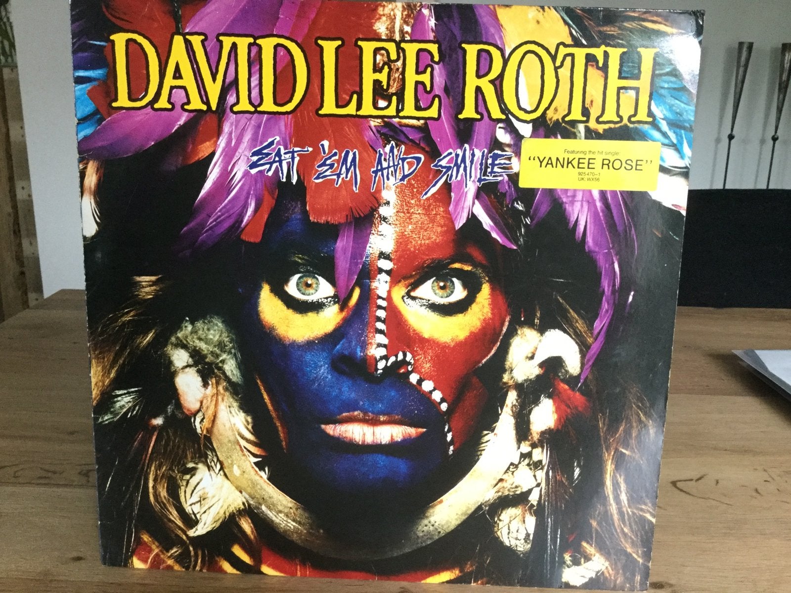 David Lee Roth-Eat ‘em and smile. Vinyl album., Cd's en Dvd's, Ophalen of Verzenden, Gebruikt, 12 inch, LP