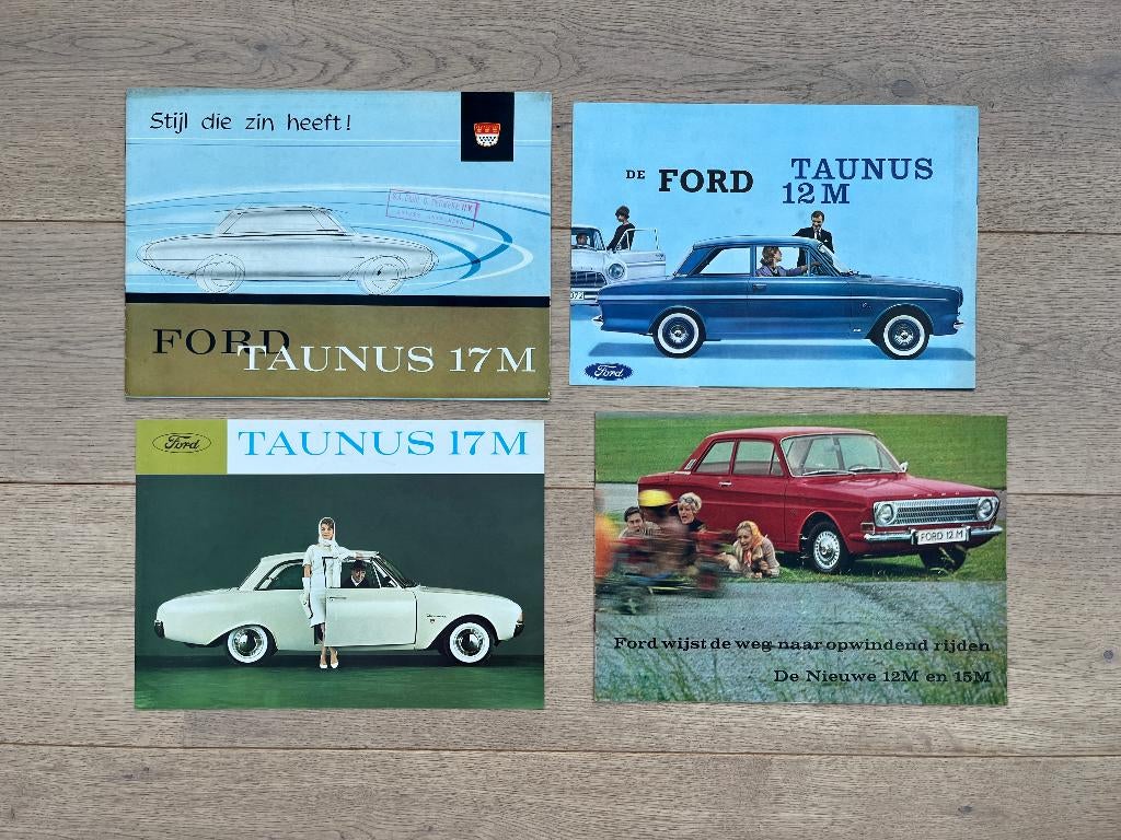 FORD 12M - FORD 15M - FORD 17M - FORD 20M FOLDERS, Ophalen of Verzenden, Gelezen, Ford