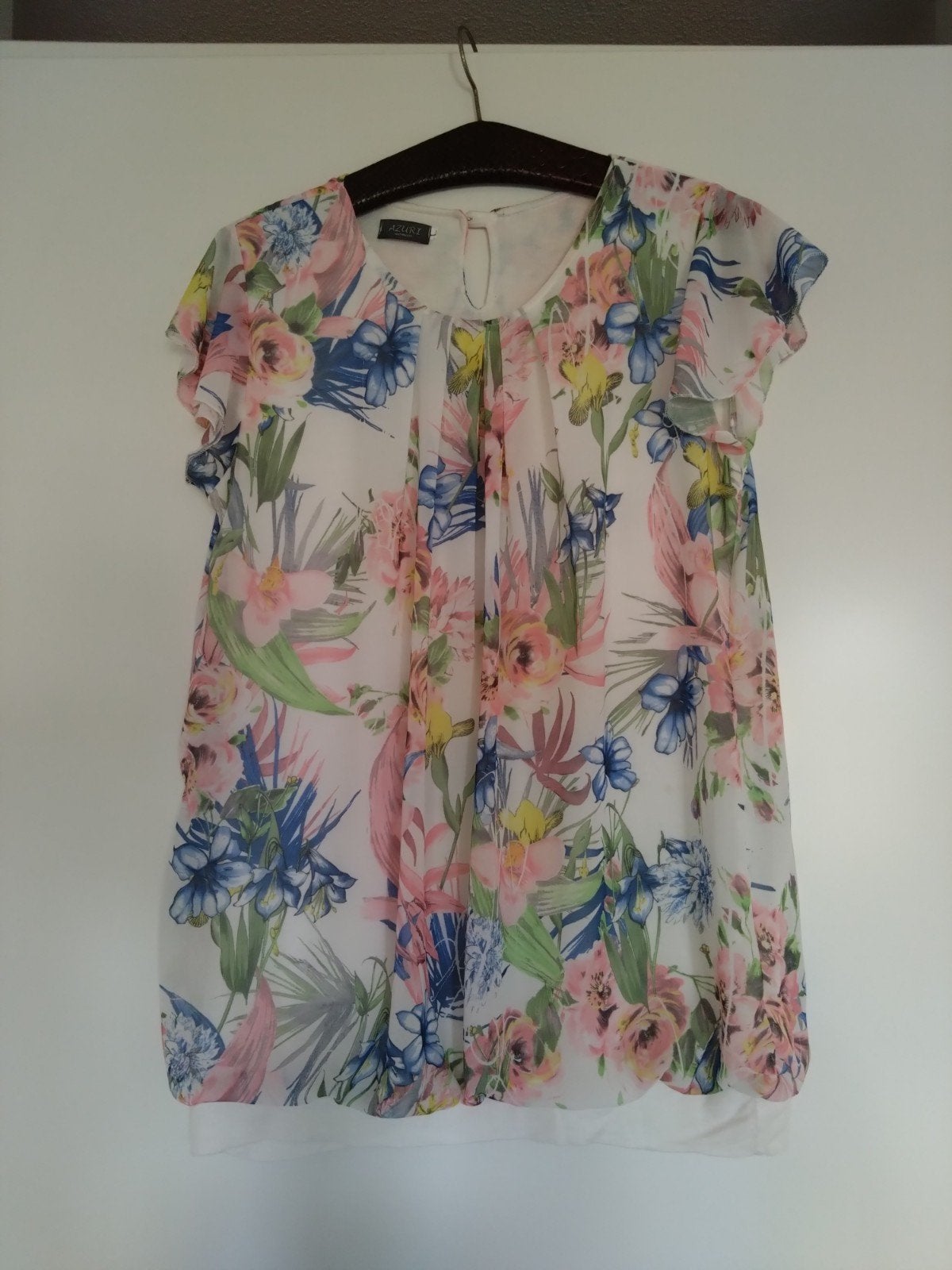 Azuri women bloemenprint blouse maat L, Meerkleurig, Maat 42/44 (L), Ophalen of Verzenden, Zo goed als nieuw