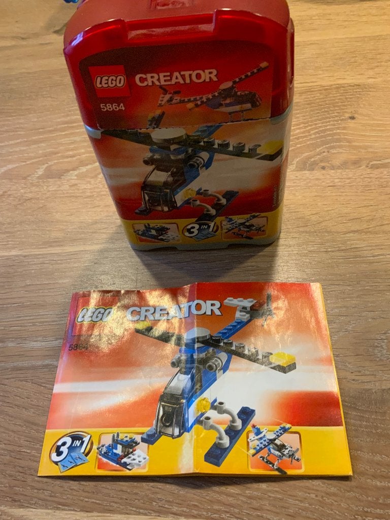 Lego Creator 3 in 1 helicopter vliegtuig boot, Ophalen, Gebruikt, Inclusief instructies, Lego
