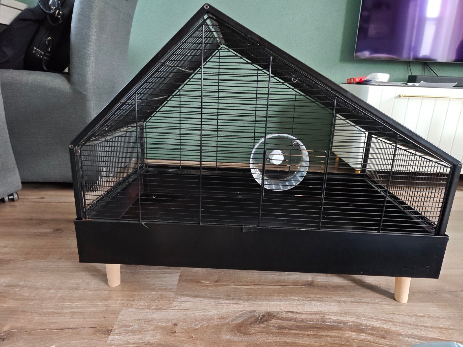 Beeztees hamsterkooi – Lux model, Ophalen, Zo goed als nieuw, Loopwiel of Rad