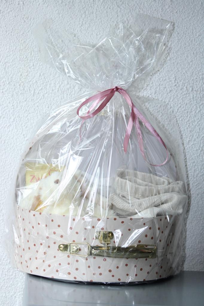 Kraamcadeau meisje in koffertje, Ophalen, Nieuw, Kraamcadeau