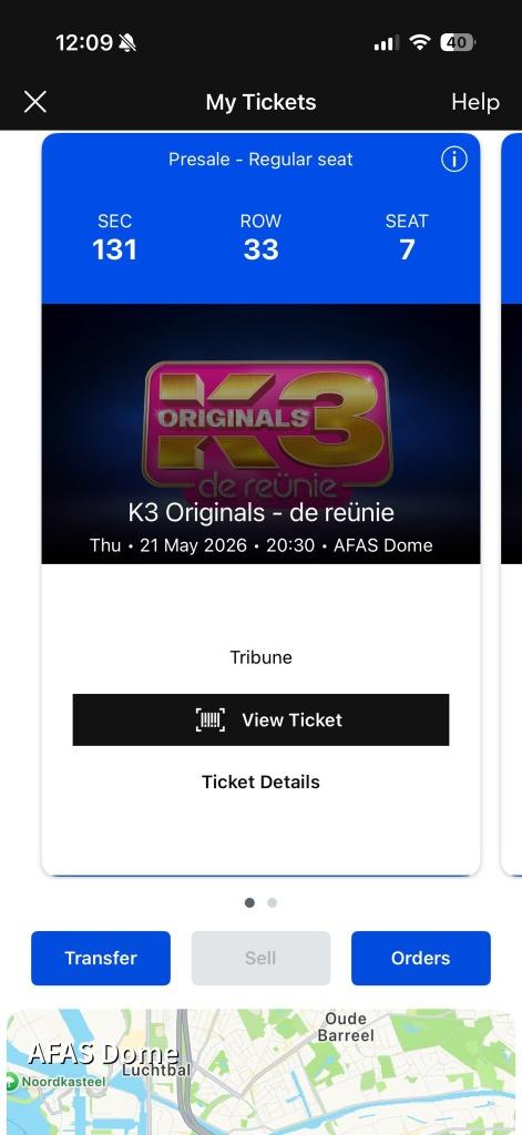 K3 2 tickets 21 mei (vanavond), Antwerpen, Twee personen