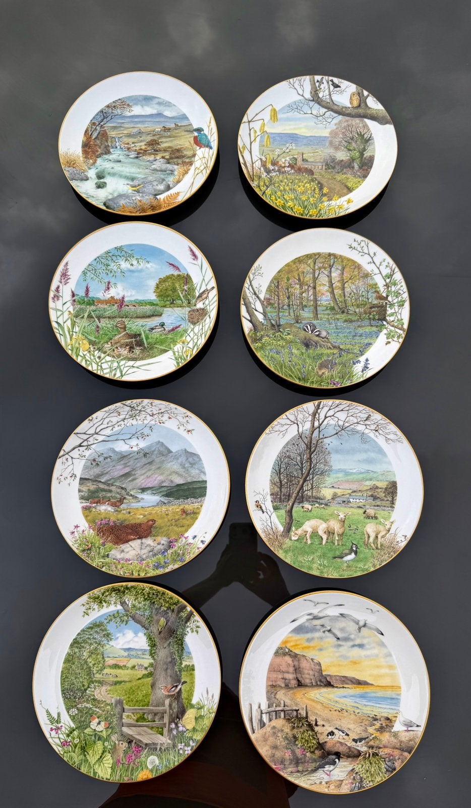 Royal Worcester Peter Barrett Lmtd Edition 8CollectorSet1979, Ophalen of Verzenden
