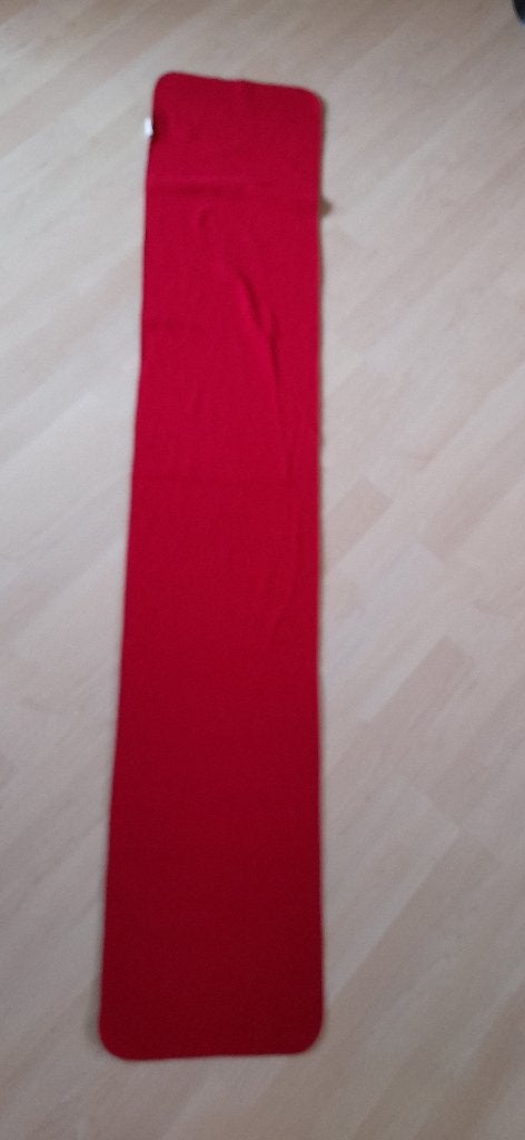 RODE FLEECE SJAAL Lengte 160 cm, breedte 30 cm, Ophalen of Verzenden, Zo goed als nieuw