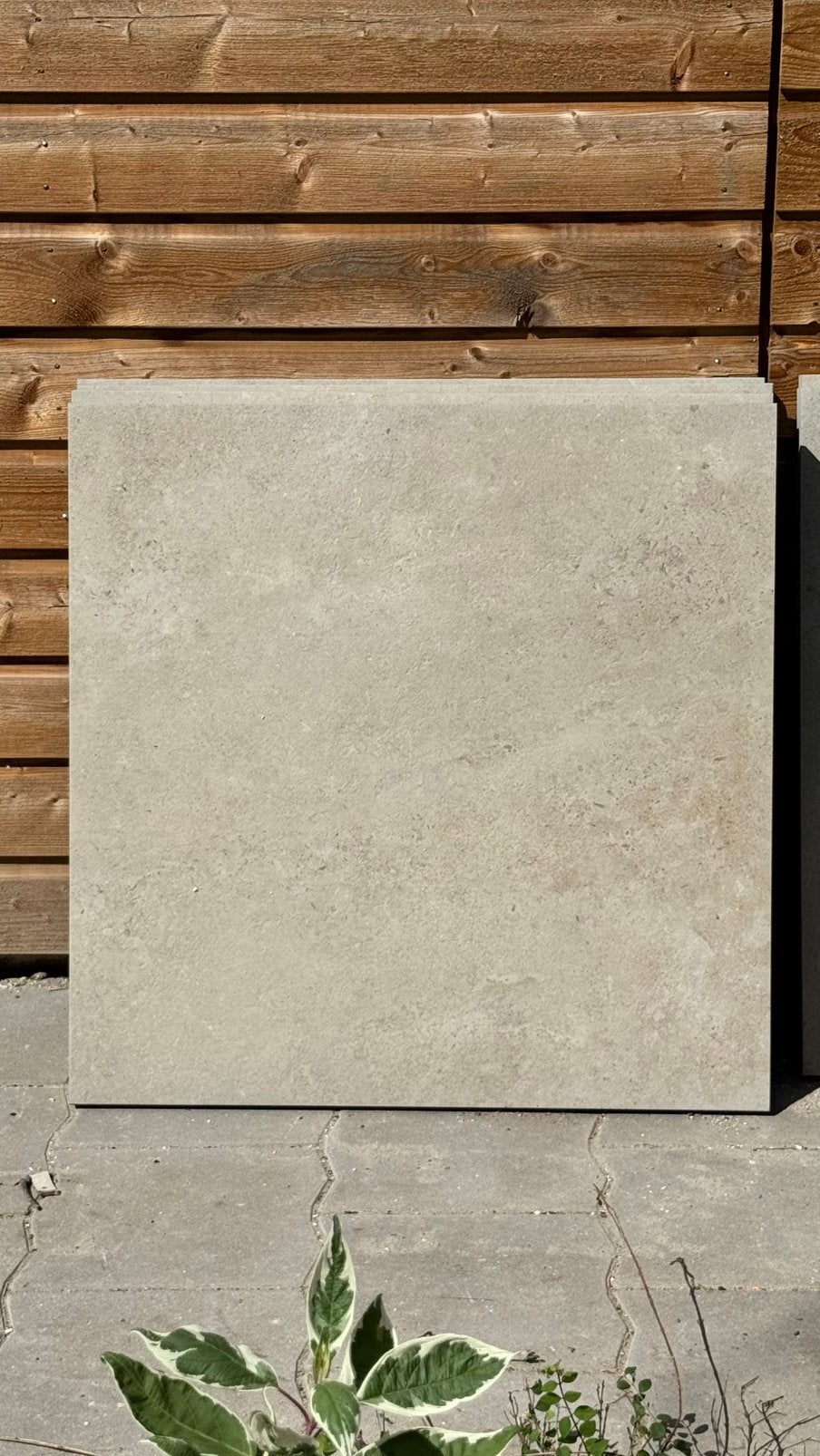 VT-Wonen Solostone 80x80x3cm Limestone Beige 4 stuks, Tuin en Terras, Ophalen, Keramiek, Nieuw, Minder dan 5 m²