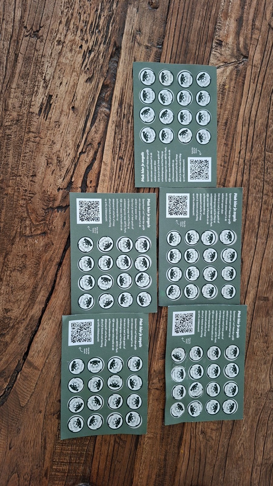 Toegangskaarten Artis 5 stuks