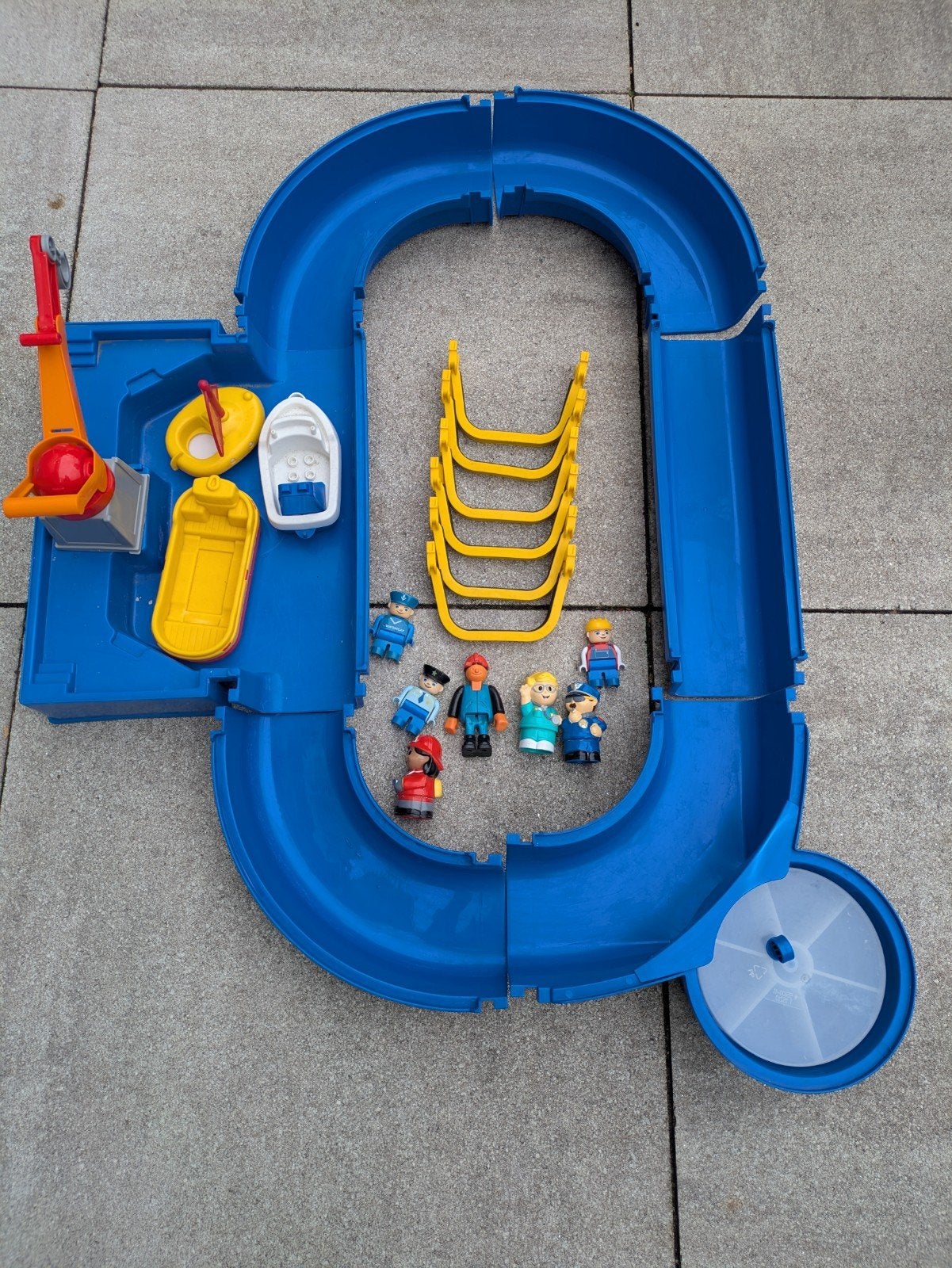 Aquaplay waterbaan met bootjes en figuurtjes, Ophalen, Gebruikt, Jongen of Meisje