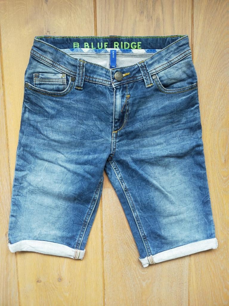 WE Blue Ridge slim fit korte spijkerbroek maat 146, Kinderen en Baby's, Kinderkleding | Maat 146, Broek, Ophalen of Verzenden