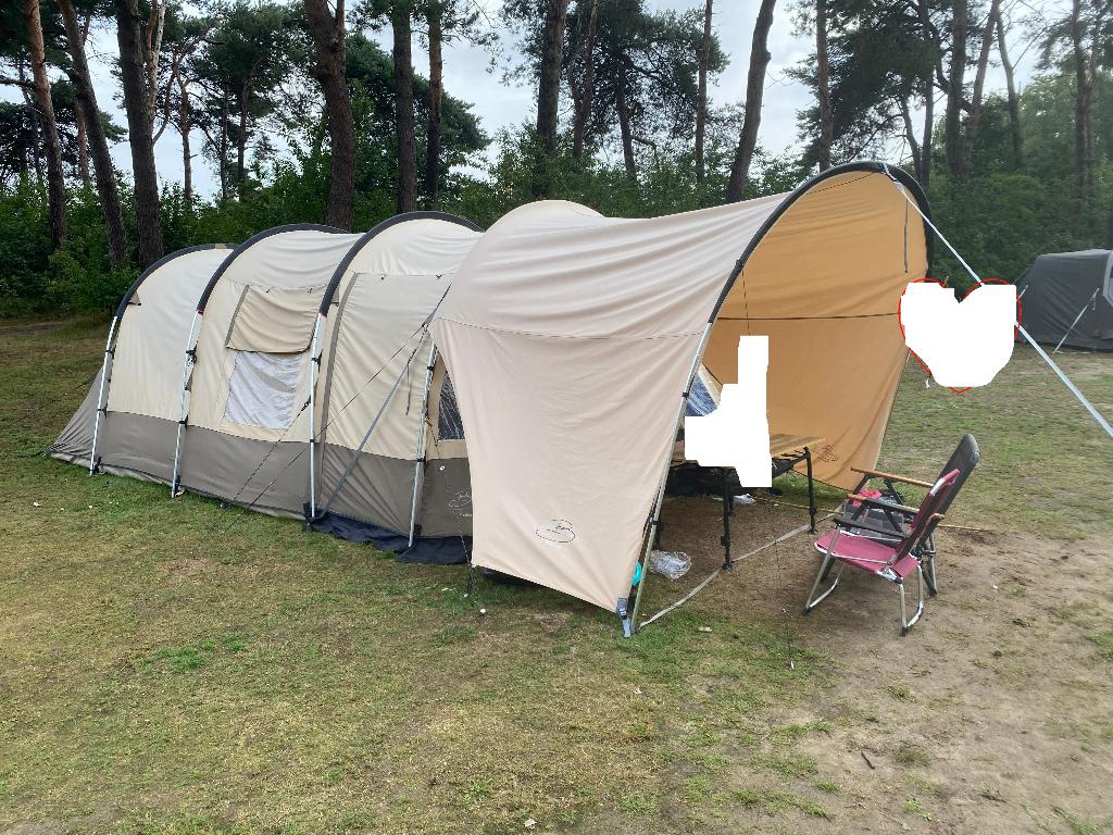 Bardani Kontiki beach, Caravans en Kamperen, Tenten, Ophalen, Gebruikt, Tot en met 4