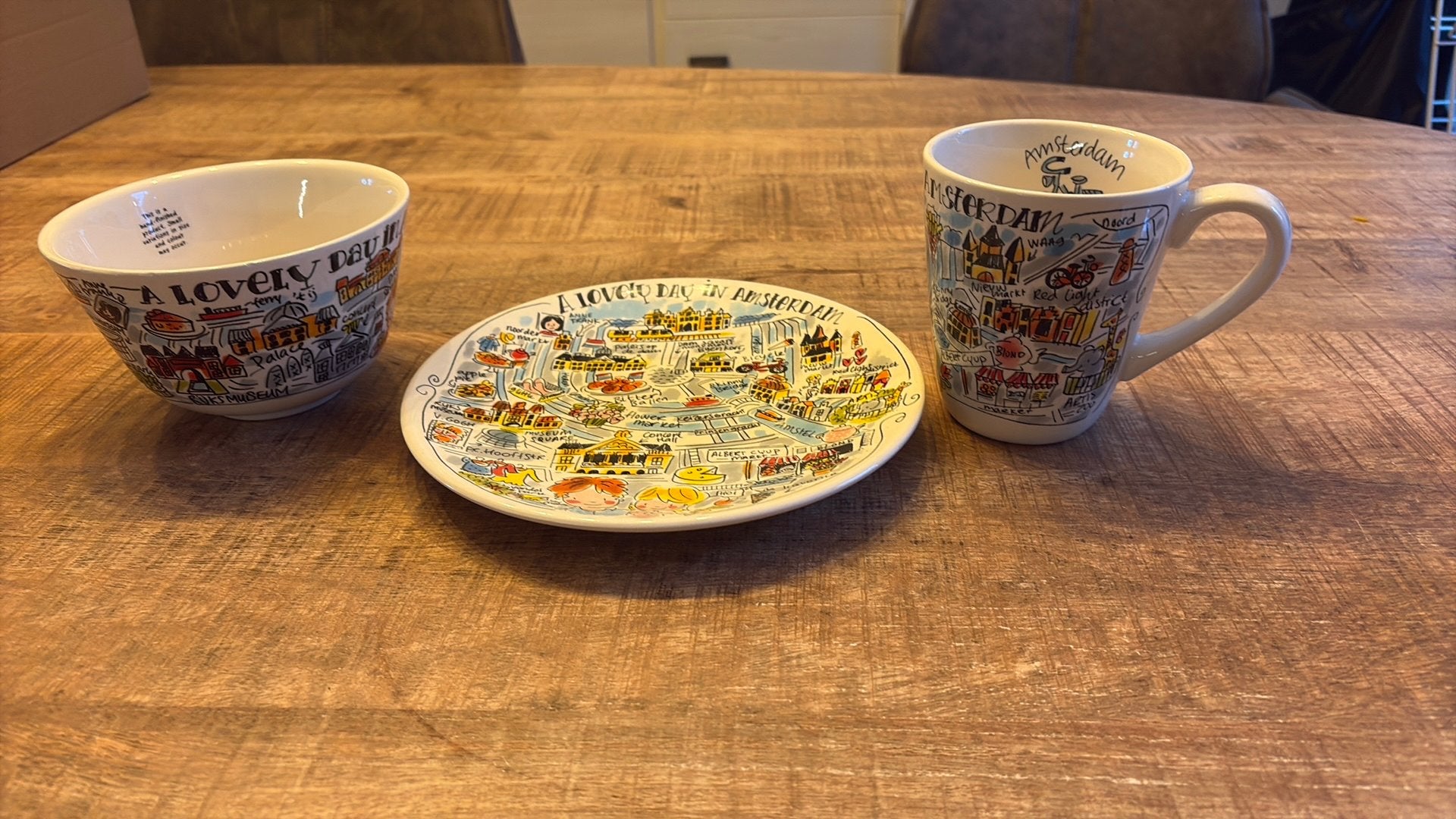 Set van Blond Amsterdam, Ophalen, Zo goed als nieuw, Aardewerk, Kom(men)