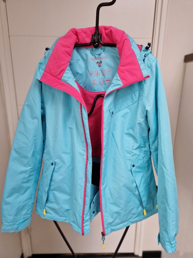 Crivit lichtblauwe ski jas, maat 40/42, Maat 38/40 (M), Ophalen of Verzenden, Jack, Crivit