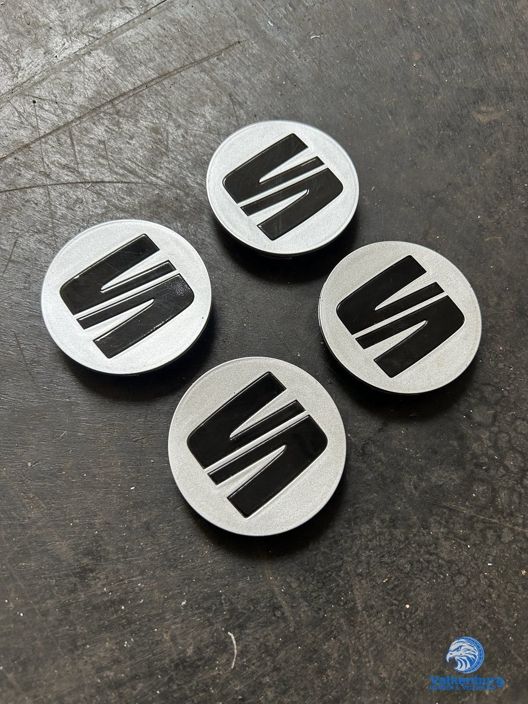 ORIGINELE Seat naafkap naafdop set zilver, Auto diversen, Gebruikt, -, Verzenden, -