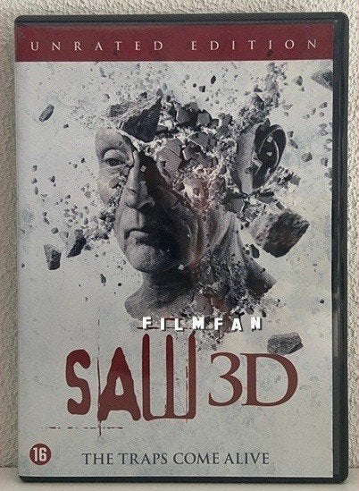 DVD Saw VII 3D: The Final Chapter - unrated edition, Cd's en Dvd's, Dvd's | Horror, Zo goed als nieuw, Psychologisch, Extra's