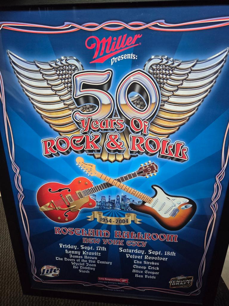 Poster 50 years of Rock & Roll ZEER EXCLUSIEF, Verzamelen, Ophalen of Verzenden, Nieuw, Poster, Artwork of Schilderij