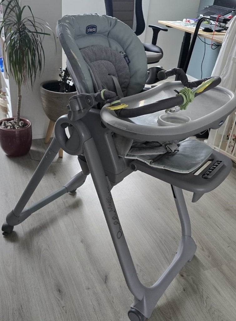 Chicco Polly Magic Relax High Chair (Kinderstoel), Kinderen en Baby's, Ophalen, Gebruikt, Meegroeistoel, Aanschuifbaar