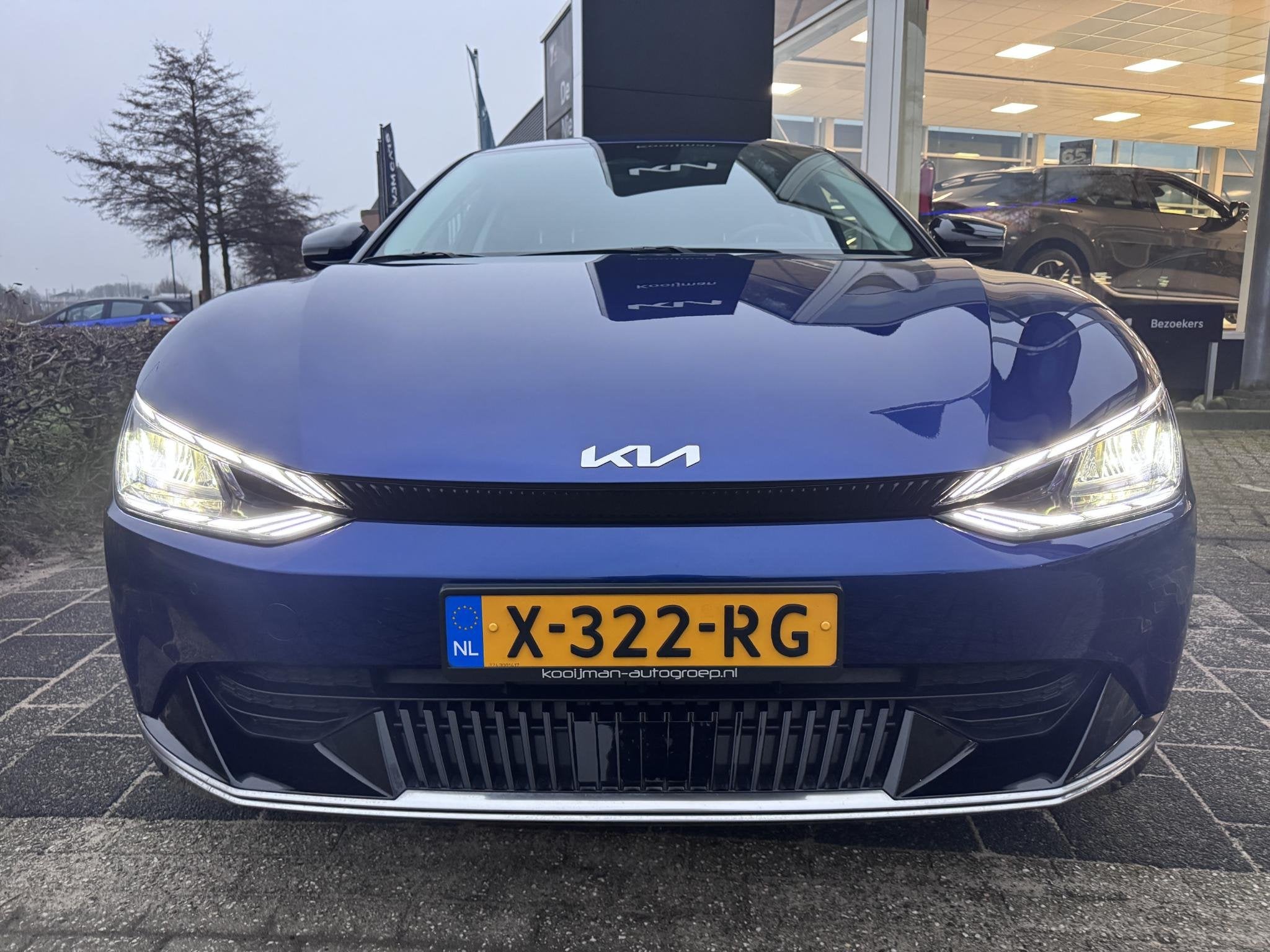 Kia EV6 Plus 77.4 kWh 1.600 Trekgewicht!, BTW-Auto, Warmtepo, Auto's, Automaat, 228 pk, Achterwielaandrijving, Blauw
