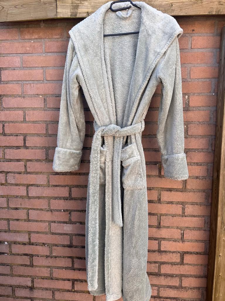 Optidee Optipluch Badjas met Capuchon - Groen - Maat XS, Kleding | Dames, Ophalen of Verzenden, Zo goed als nieuw, Maat 34 (XS) of kleiner