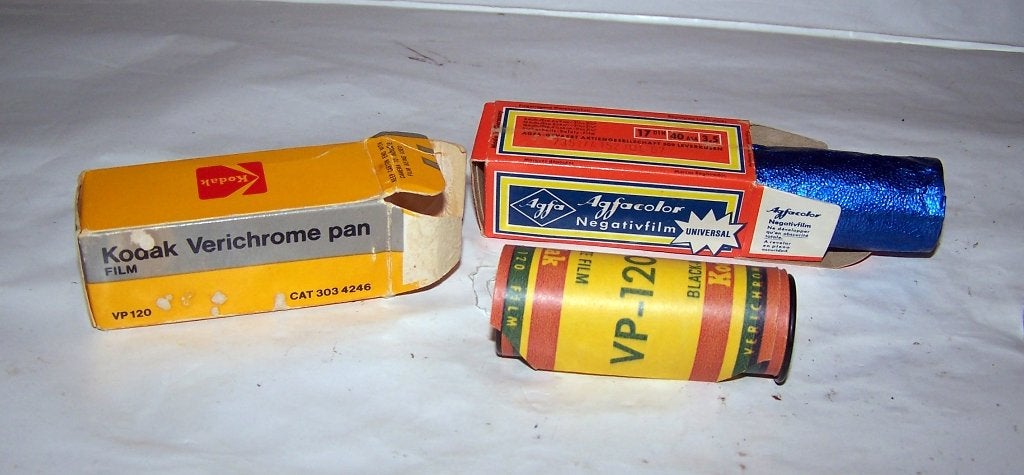 3x vintage rolfilm. Izgs., Ophalen of Verzenden, Zo goed als nieuw, Spiegelreflex, Overige Merken