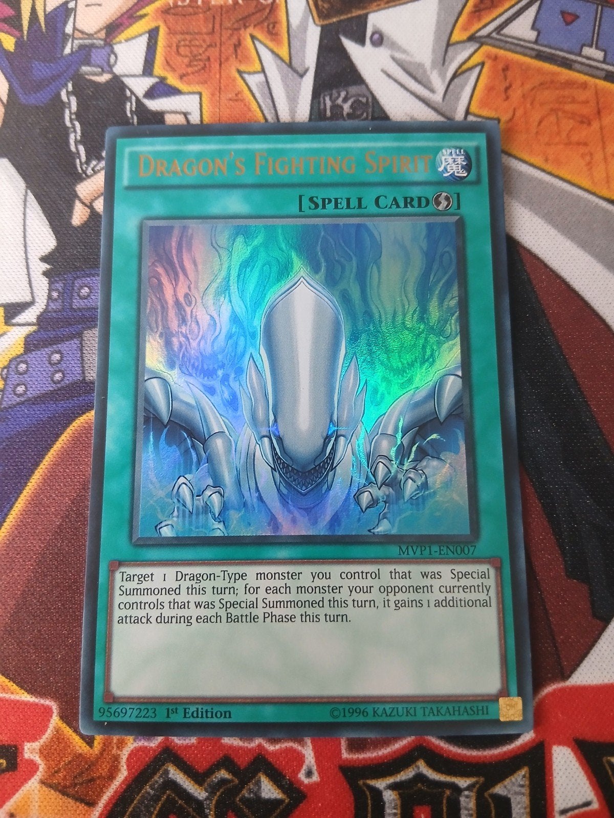 Dragon's Fighting Spirit - Ultra Rare MVP1 - Yu-Gi-Oh, Ophalen, Zo goed als nieuw, Foil