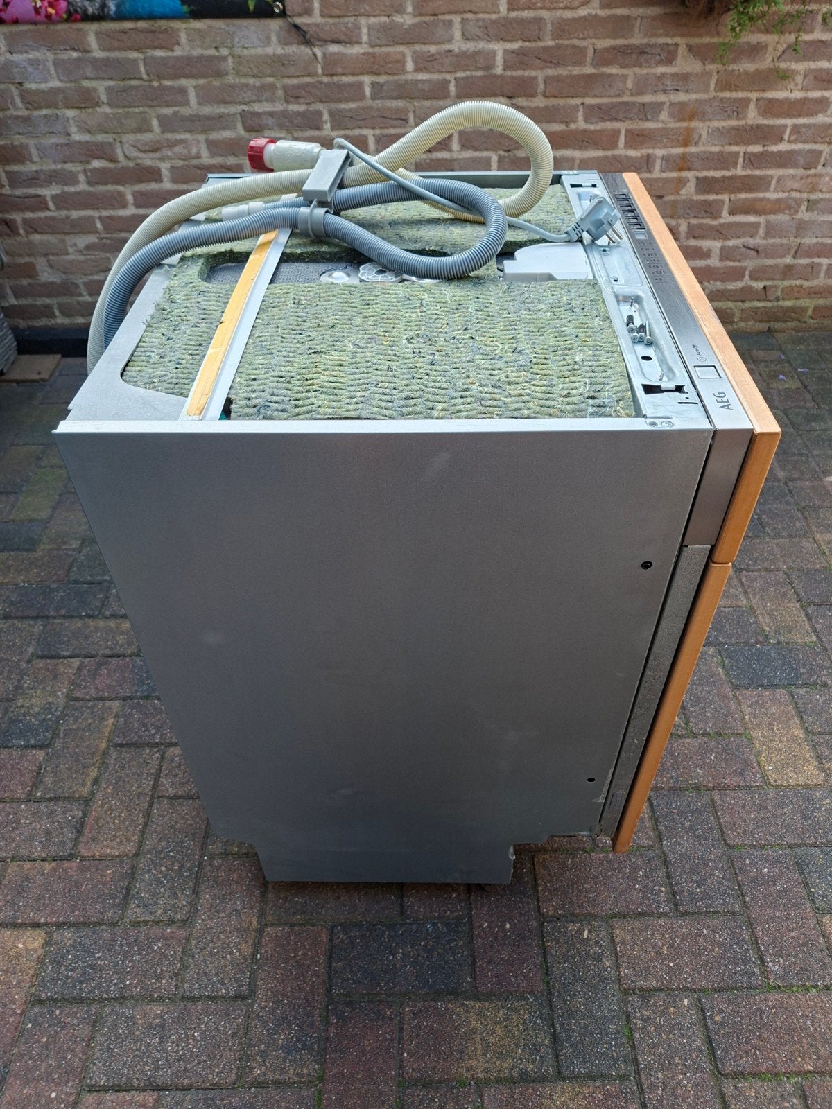 AEG Vaatwasmachine XXL, type FSE72710P Volledig Geintegreerd, Ophalen, Gebruikt, Inbouw, 85 tot 90 cm