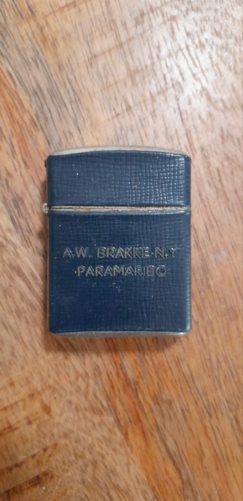 Vintage A.W. Brakke N.Y. Paramaribo aansteker, Verzamelen, Ophalen of Verzenden, Gebruikt, Aansteker