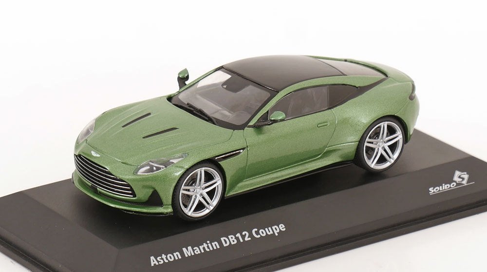 Aston Martin DB12 Coupe 2023 Groen Metallic 1-43 Solido, Solido, Auto, Solido, Nieuw