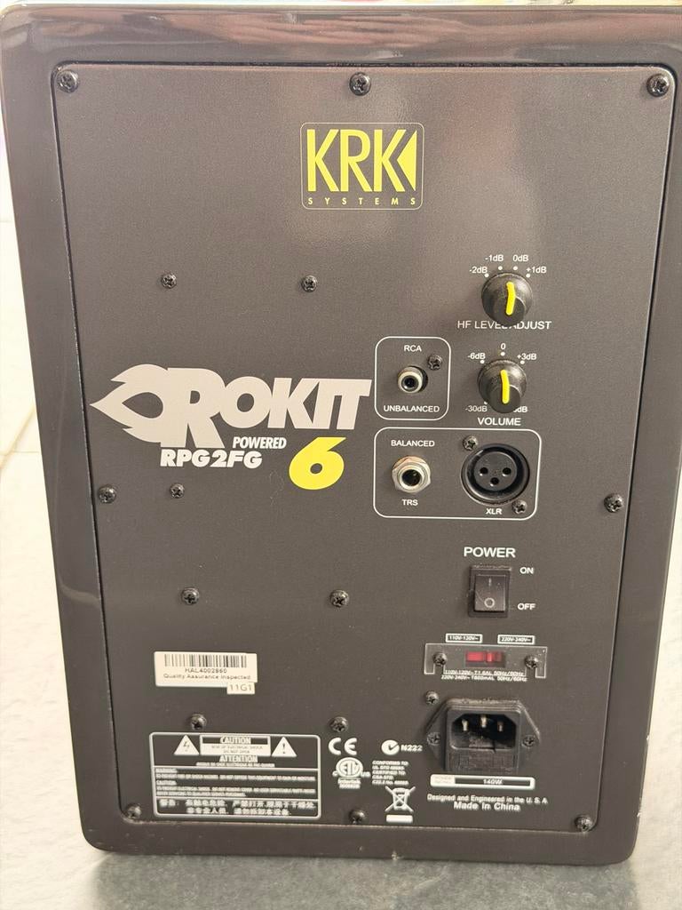 KRK Rokit RPG2FG 6 Studio Monitor - krakend geluid, Ophalen of Verzenden, Gebruikt, Front, Rear of Stereo speakers, Overige merken