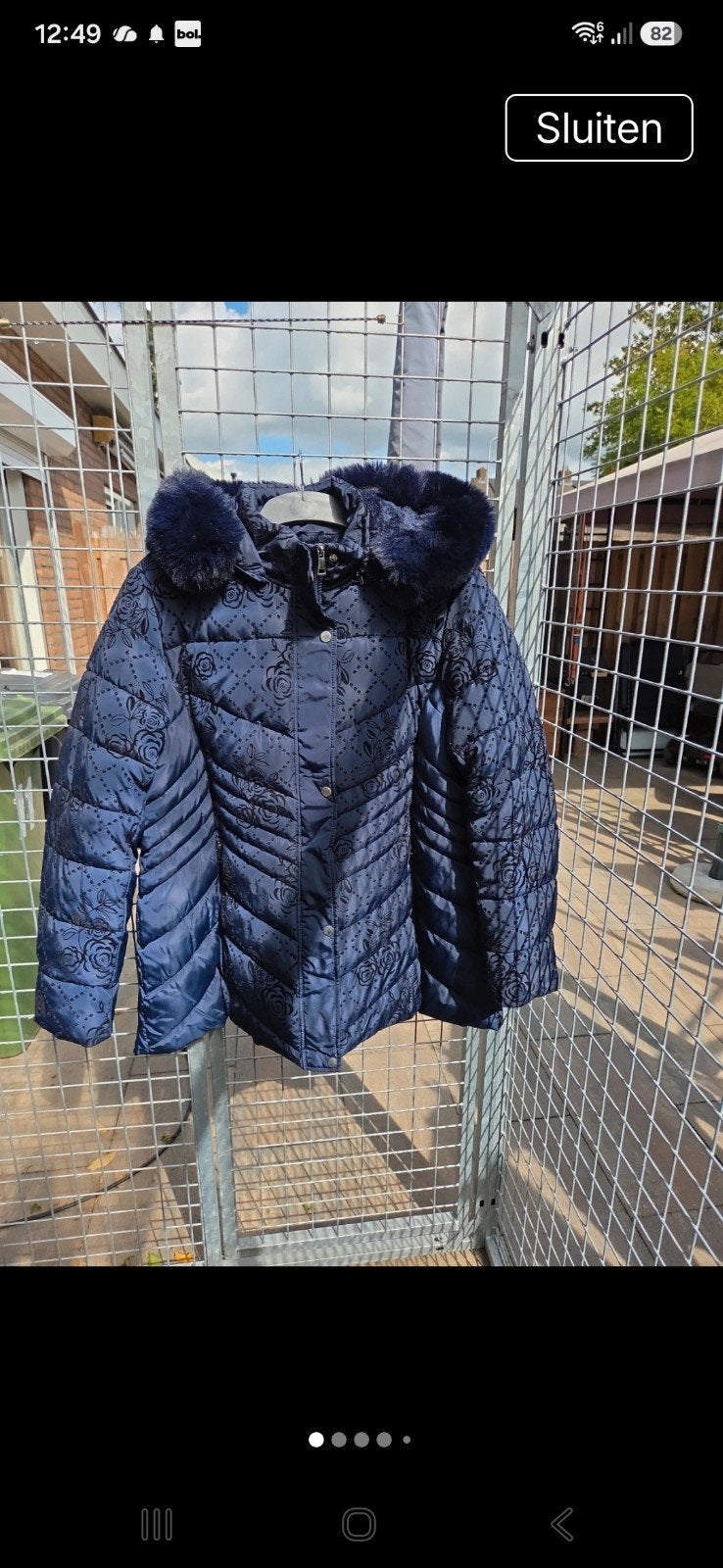 Nieuwe donkerblauwe winterjas maat 44, Blauw, Maat 46/48 (XL) of groter, Ophalen of Verzenden, Onbekend