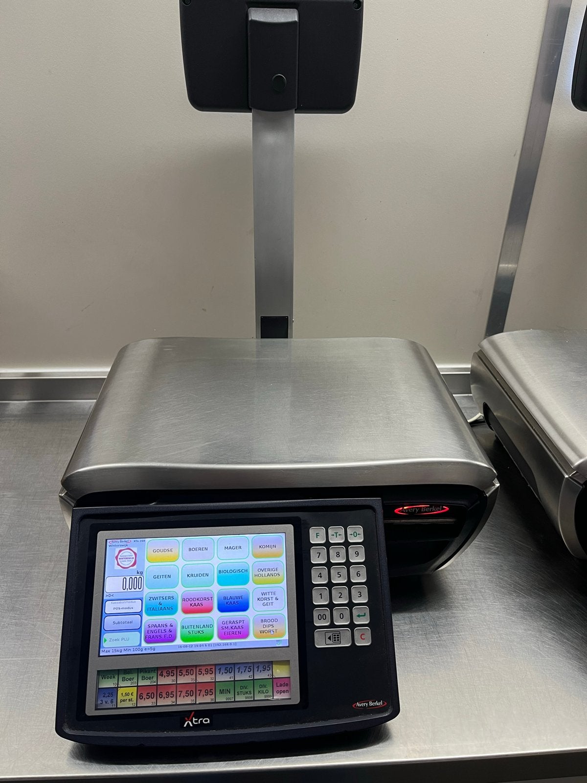 2x Berkel XTS200 Winkelweegschaal met Kassa's, Ophalen, Gebruikt, Winkelweegschaal, Digitaal