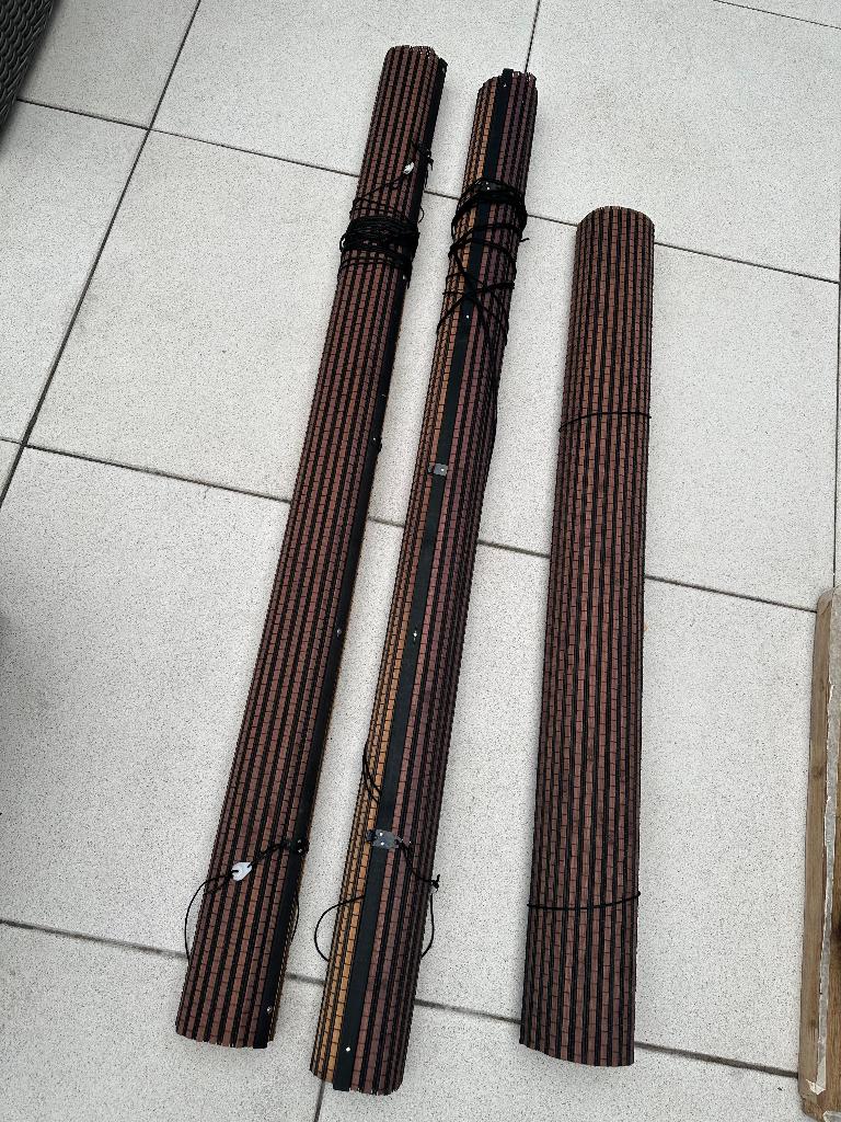 Rolgordijn Bamboe, Ophalen, 100 tot 150 cm, Zo goed als nieuw, 150 tot 200 cm