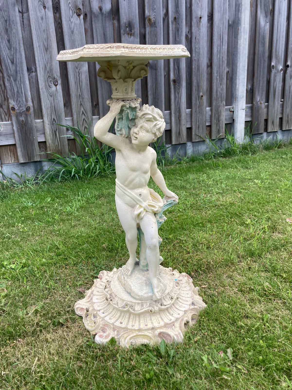 Brocante beeld voor binnen, Antiek en Kunst, Kunst | Beelden en Houtsnijwerken, Ophalen, Overige materialen, Beeld