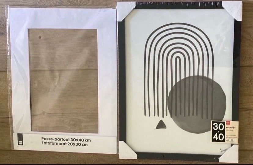 Fotolijst zwart, Ophalen, 40 cm, Nieuw, Zwart