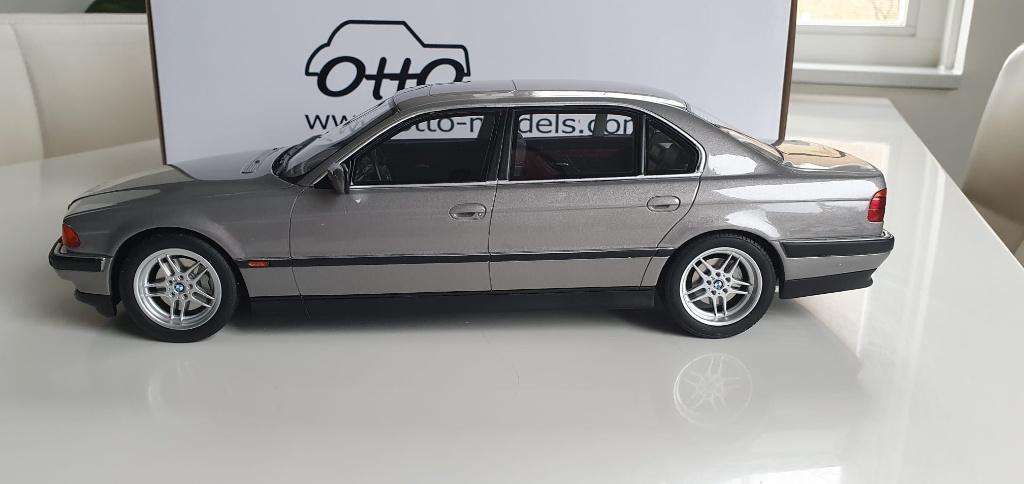 1:18 OttoMobile BMW 750iL Zilver #1000/3000, BBR, OttOMobile, Auto, Ophalen of Verzenden