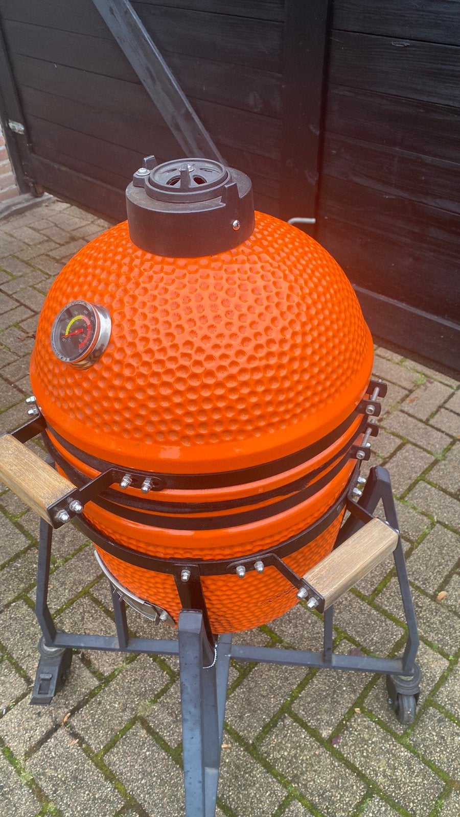 Grill guru Kamado barbecue limited oranje rooster 33 cm, Ophalen of Verzenden, Gebruikt