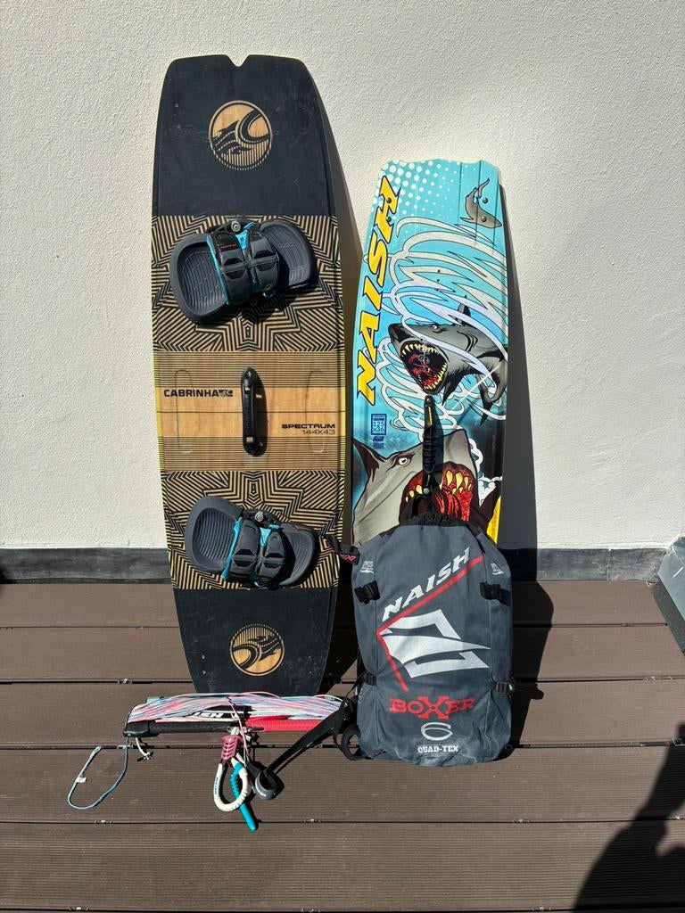 Complete Kitesurf Set – Naish Boxer 6m + 2 Boards, Ophalen, Kitesurf-set, Twintip, 6 m²