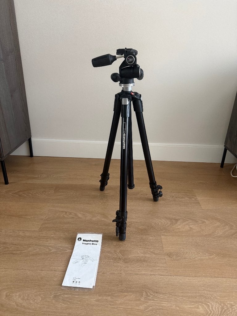 Manfrotto statief 055XBD, Ophalen, Driepoot, Zo goed als nieuw, 175 cm of meer