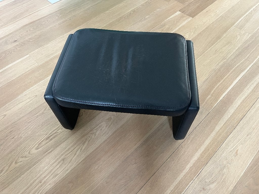 Lederen voetbank (De Sede), Huis en Inrichting, Ophalen, Minder dan 50 cm, Gebruikt, Klassiek
