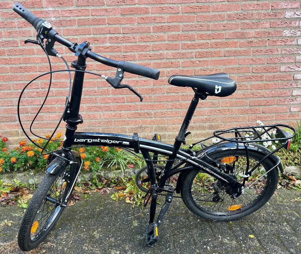 Bergsteiger Windsor vouwfiets 20 inch 6 versnellingen netjes, 20 inch of meer, Versnellingen, Zo goed als nieuw, Totaal opvouwbaar