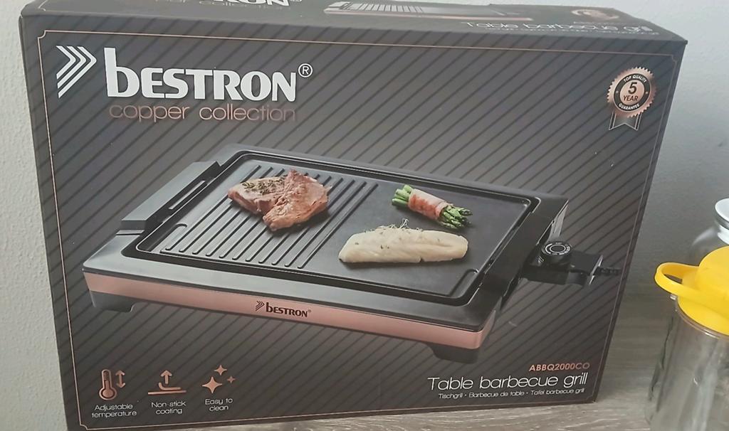 Bestron Copper Collection Tafelbarbecue Grill, Ophalen, Nieuw, Bestron