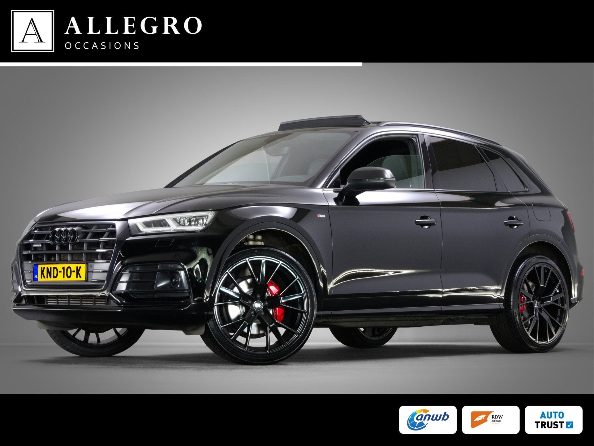 Audi Q5 55 TFSI e quattro Competition (PANORAMADAK, ADAPTIVE, Automaat, 4 cilinders, Zwart, Plug-in hybride