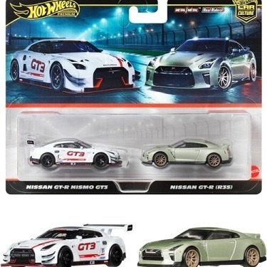 2-Pack Nissan GT-R Nismo GT3 + Nissan GT-R R35 1:64 Hotwheel, Tschuiten@hotmail.com, Duitsland, Auto, Hotwheels Premium