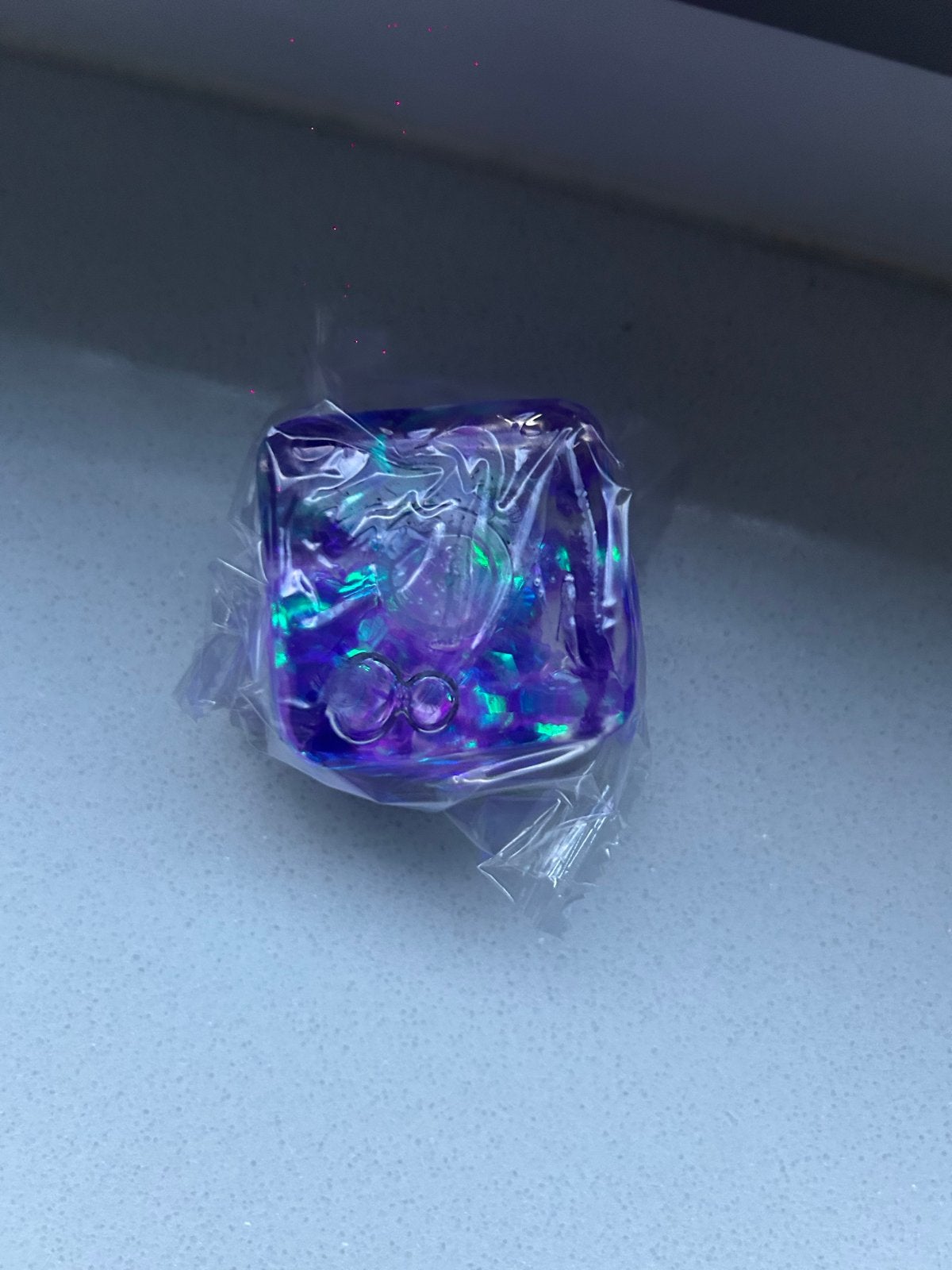 Paarse Ice Cube Fidget Toy - Stressvermindering, Ophalen of Verzenden, Nieuw, Jongen of Meisje