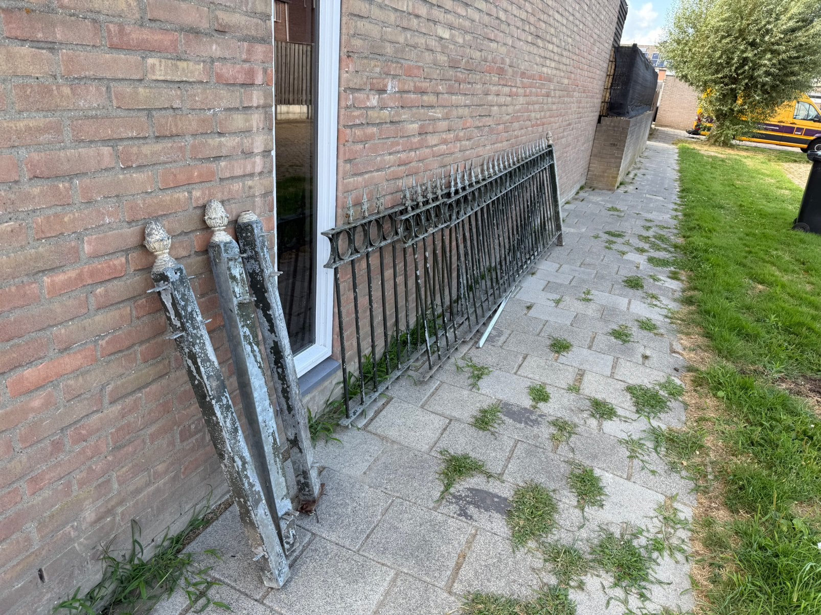 Hekwerk gietijzer, Ophalen of Verzenden, Zo goed als nieuw, IJzer, Sierhekwerk