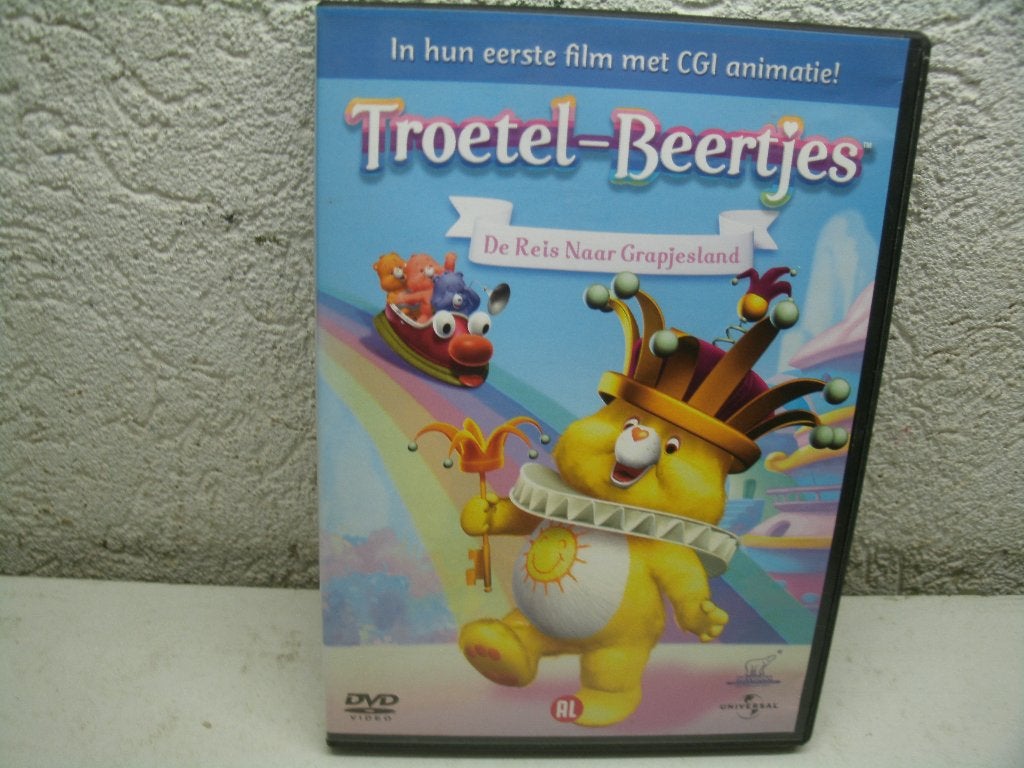 dvd 228k troetel beertjes de reis naar grapjesland, Alle leeftijden, Ophalen of Verzenden, Zo goed als nieuw